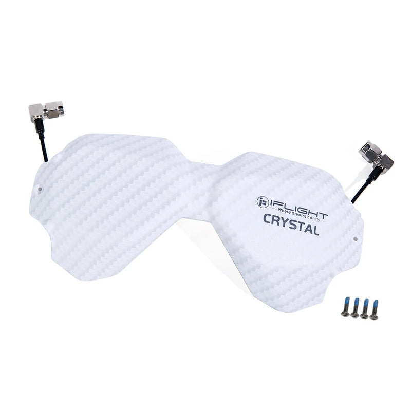 iFlight Crystal HD Patch 5.8GHz 9dBi Directional Circular Polarized High Gain Flat Panel FPV Antenna LHCP RHCP RP-SMA with Casing for DJI FPV Goggles