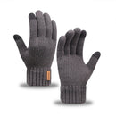 Unisex Alpaca Gloves Men's Warm Gloves For Winter Touch Screen Plus Velvet Thickened Cold-Proof And Warm Wool Knitted Gloves Compatible, Ideal For Winter, Office, Travel, Cycling