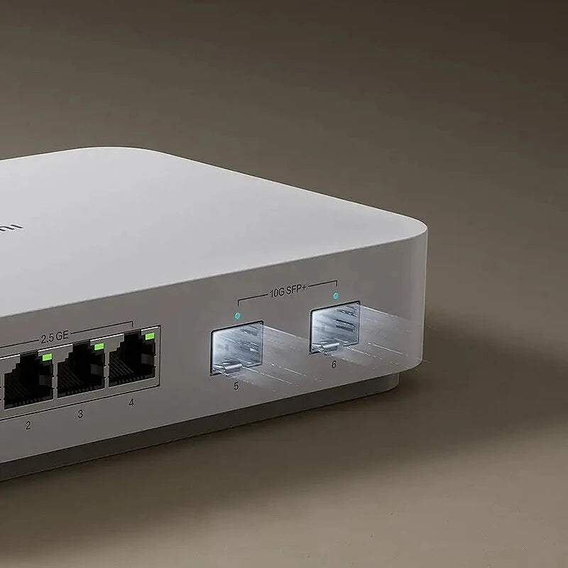 Xiaomi Mi 10 Gigabit Ethernet Switch 10000Mbps Network Switches VLAN Ethernet Splitter Lan Router 4x2.5G Ports RJ45 Hub Switch