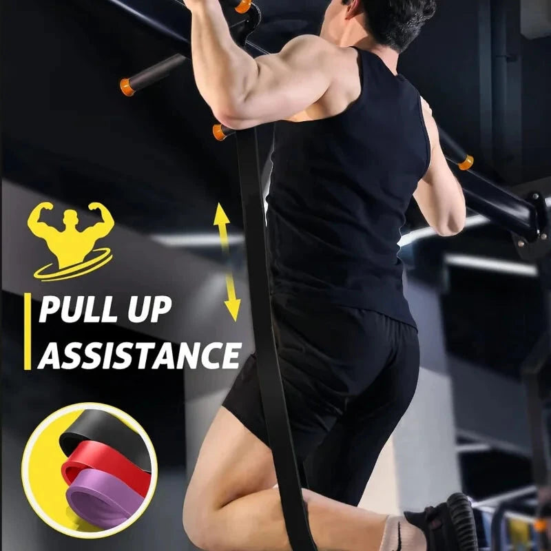 KALOAD 4Pack Heavy Duty Latex Resistance Band Exercise Elastic Band Set For Sport Strength Pull Up Assist Band Workout Pilates Fitness Equipment