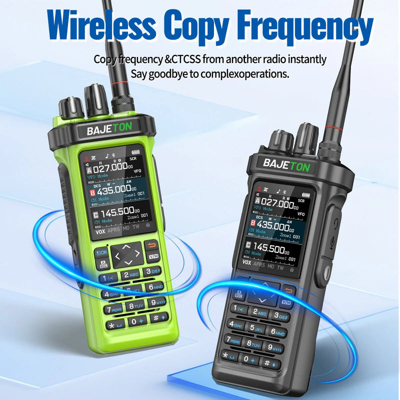 BAJETON BJ-9000 10W GPS APRS Walkie Talkies CB 27Mhz Transceiver SW MW LW AM Receive Bluetooth Programming FM Shortwave Transceiver Radio