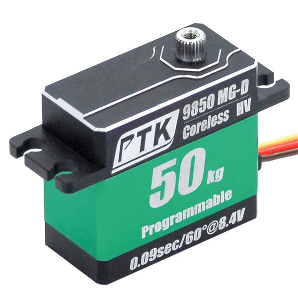 PTK 9850 MG-D 50kg High Torque Metal Digital Servo Waterproof for RC Climbing Car Robot