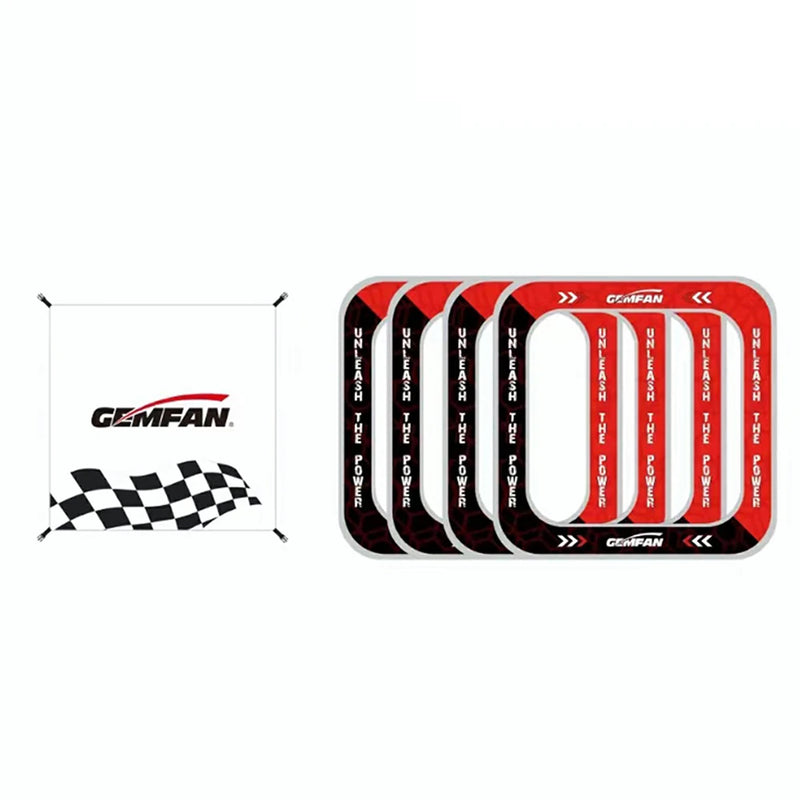 80x80mm Gemfan 4in1 Airgate Cube-Reflective Racing Gates Detachable Baffle for Outdoor FPV Racing Drone Flying Practice