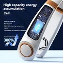 1800mAh Portable Hanging Neck Fan  Top Version  Battery Display Colorful Breathing Light Portable Halterneck Fan USB Handheld Silent Multi-function Bladeless Mini Electric Fan