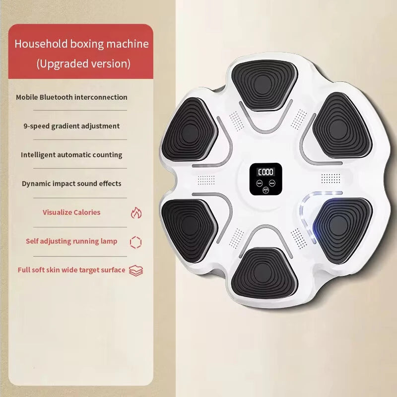 KALOAD Smart Music Punching Target 9 Speed Gradient Adjustment Intelligent Auto Counter Wall Mounted Target Boxing Training Equipment