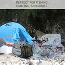 IPRee Outdoor Folding Camping Fishing Chair Stool Portable Backpack Cooler Insulated Picnic Bag Hiking Seat Table Bag Camping Fishing Gear