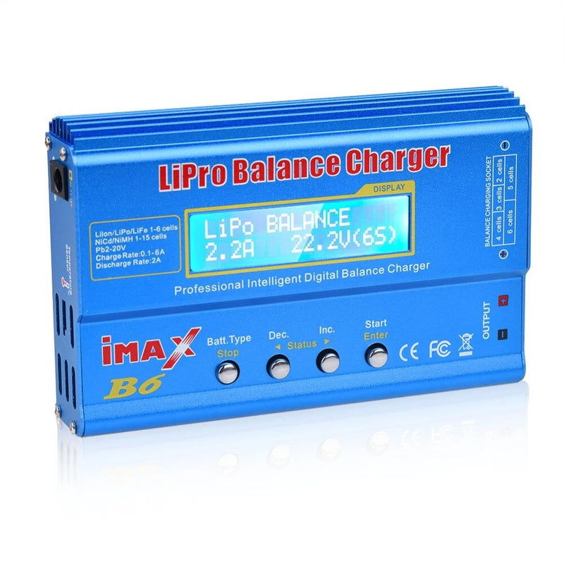 iMAX B6 80W 6A Lipo Battery Balance Charger XT60 Plug with Power Supply Adapter