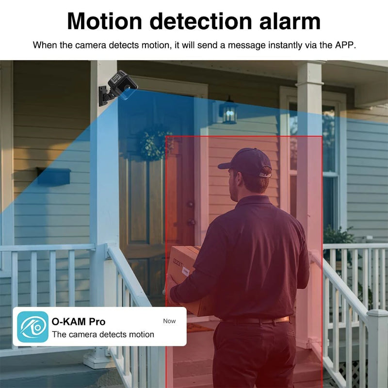 1080p HD Mini Smart Security Camera 130 Wide Angle Infrared Night Vision Wireless WiFi AI Motion Detect 1600mAh Battery Mini Cameras