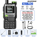 BAOFENG UV-K61 PRO All-Band Two-Way Radio 640 Channels Voice-Activated NOAA Weather Stations Type-C Recharge for Outdoor Hiking and Emergency Communication EU Plug