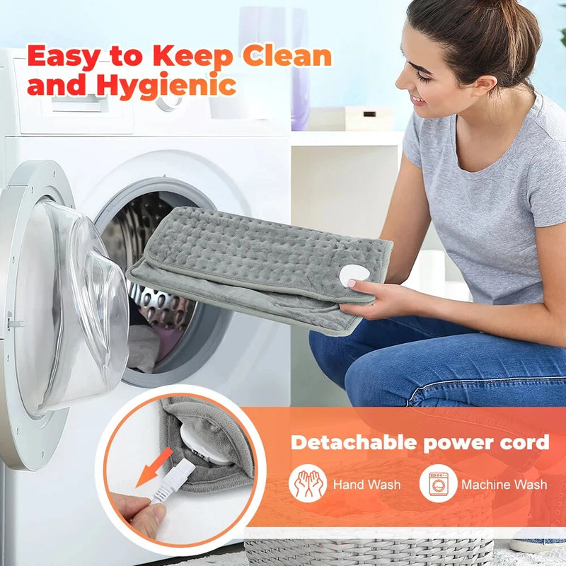 Electric Foot Heating Pad Washable Feet Warmer Heater Household Soft Plush Heat Blanket Foot Heat Mat Home Office Bedroom 9 Temperature Settings And 4 Time Settings