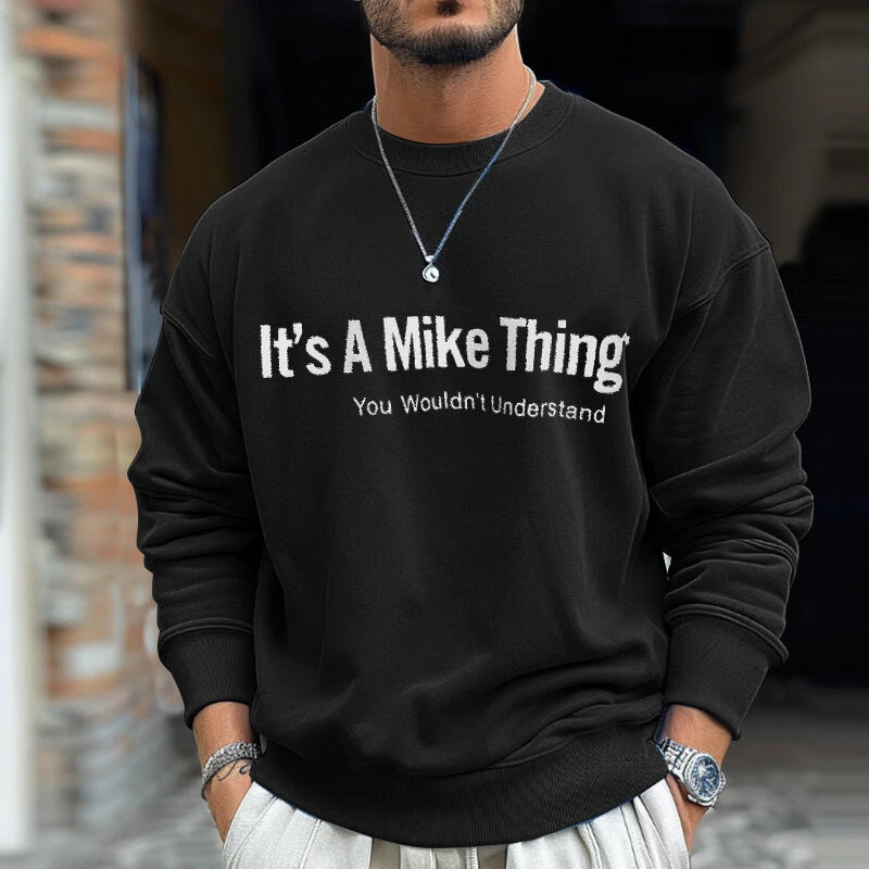 INCERUN Mens Letter Print Long-Sleeve Pullover Fashion Daily Casual Classic Basics Crew Neck Pullover Hoodies for Men Large Size S-5XL