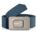 TUSHI Aluminum Alloy Quick Release Buckle Elastic Belt for Men Tactical Belt Outdoor Army Hunting Belt Adjustable Stretch Waistband