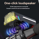 BIKIGHT Bluetooth Pairing Bicycle Light Set 120dB Horn Bike Headlight with Anti-fog Cover Matching Colorful Bike Taillight for Night Cycling Safety