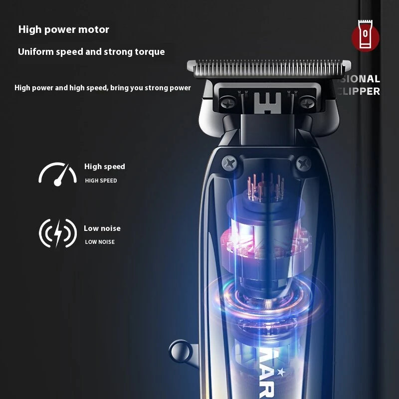 MARSKE 5053 Professional Electric Hair Clipper With Digital Display Gradient Design Suitable For Haircutting And Bald Styling