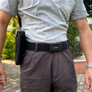 TUSHI 120cm Mens Automatic Buckle Tactical Belt Military Sturdy Nylon Belt for Outdoor Work Business Police Duty