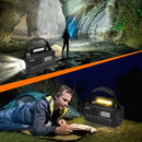 Portable Solar Hand Crank Radio AM FM NOAA Weather USB 10000mAh Charging LED Flashlight Power Bank Aste Lamp