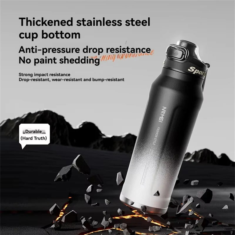 IPRee 1L Thermos Water Bottle 316 Stainless Steel Vacuum Flas Tumbler Coffee Cup Insulated Hot Tea And Cold Water Bottle Thermal Drink