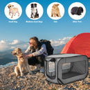 Xmund Foldable Dog and Cat Travel Crate Portable PopUp Dog Crate with Zipper Mesh Door Foldable Small Dog Seat Kennel for Indoor Outdoor Puppy, Cat and Small Pets