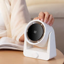 100 Speed Digital Display Electric Fan High Power Wind Desktop Up and Down Adjustable Fan Punch-Free Wall-Mounted USB Household Small Air Circulation Fan Adjustable Angle