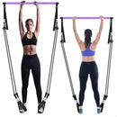 KALOAD Portable Yoga Pilates Bar Stick with Resistance Band Home Gym Muscle Toning Bar Fitness Stretching Sports Body Workout Exercise