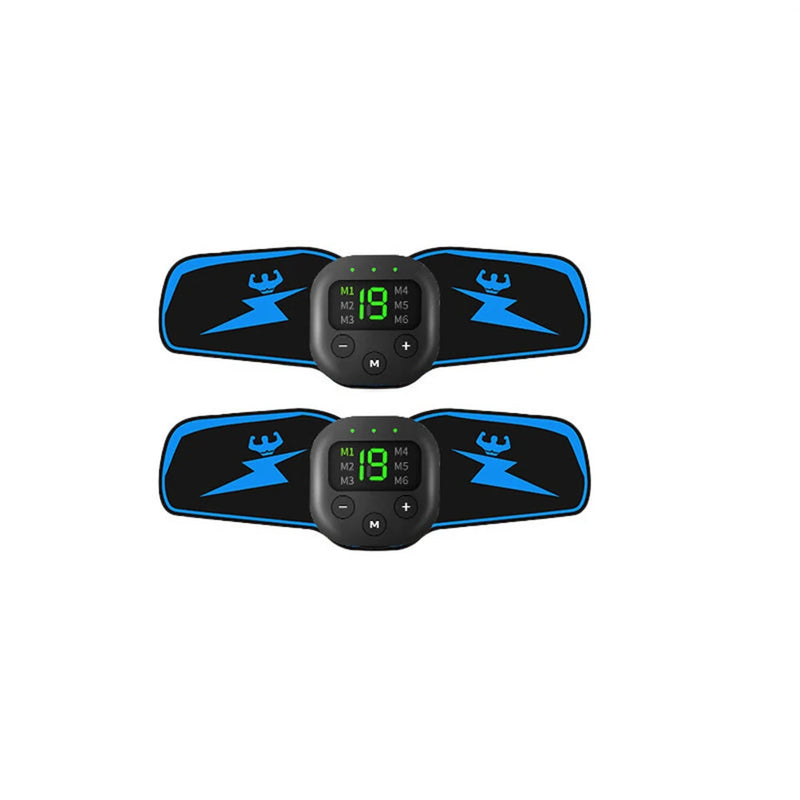 Abdominal Arm Muscle Training Stimulator Set EMS Electrical Body Shape Trainer with LCD Display Rechargeable Ab Belt Set