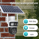 Guudgo 2K 10X Zoom UHD Solar PTZ Security Camera with Solar Panel 360HD Color Night Vision AI Motion Detection Two-way Voice Intercom Wireless Solar Powered Waterproof WIFI 4G Outdoor Camera
