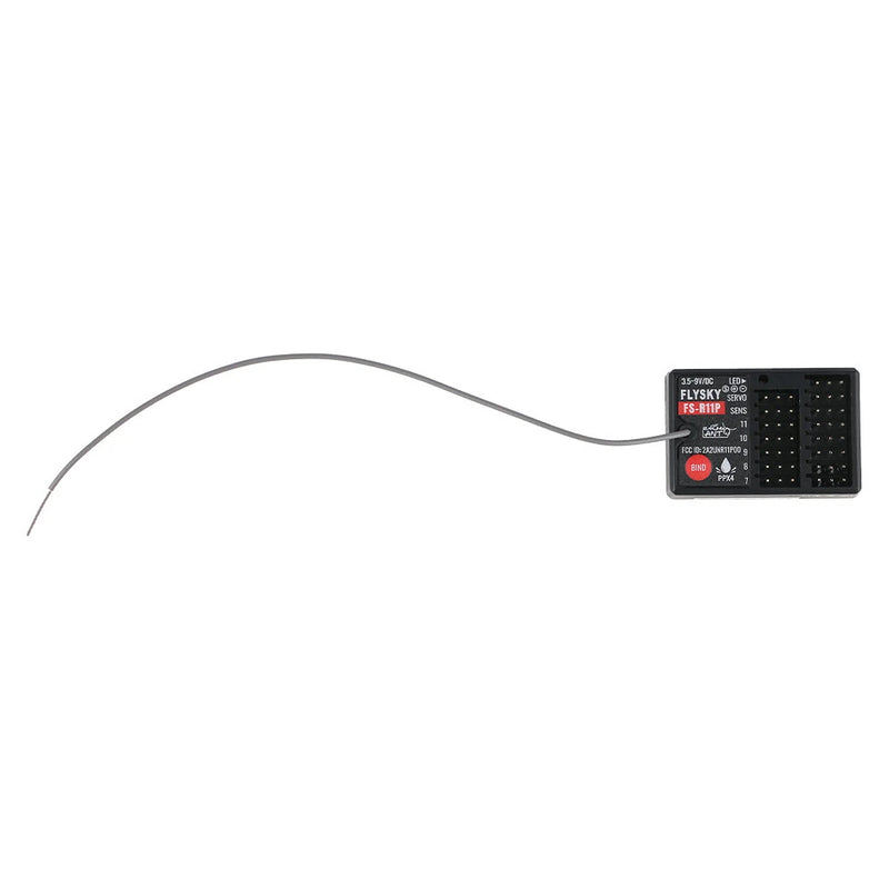 Flysky FS-R11P 2.4GHz 11CH ANT Protocol PWM PPM i-BUS S.BUS Receiver Compatible with FS-G11P Transmitter for RC Car Boat Tank