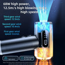 Handheld Portable Digital Dust Blower 50000rpm Blowing And Suction Integrated Air Pumping Vacuum Cordless Dust Blower with LED Light