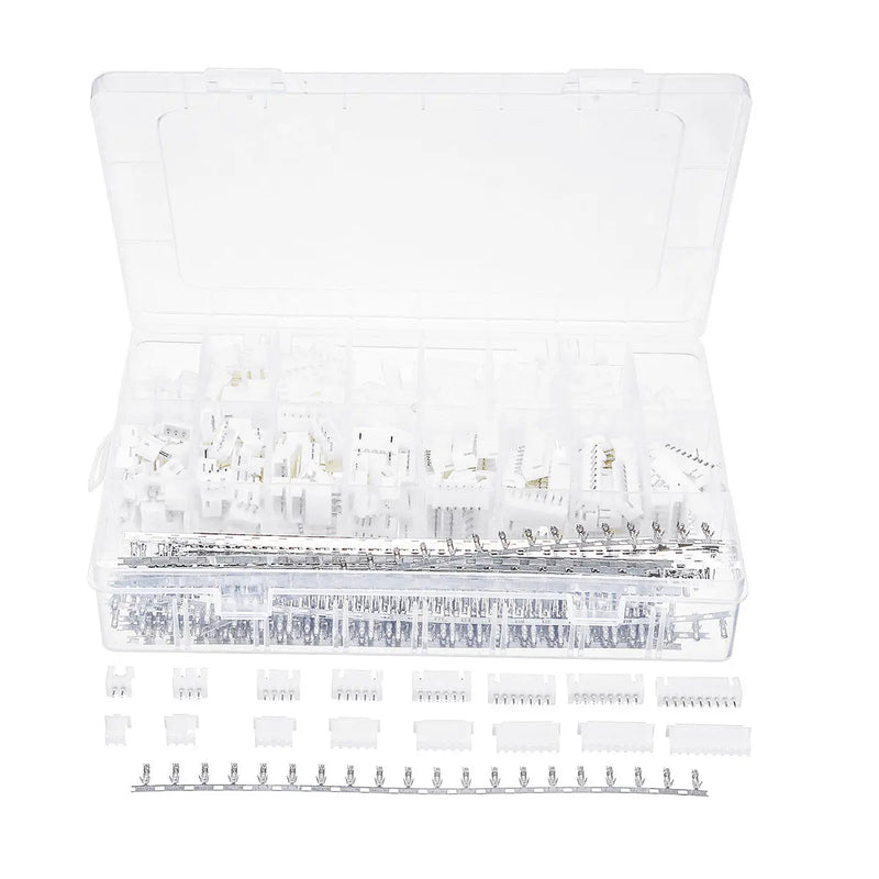 Excellway 900pcs JST-XH 2.54mm Wire Connector Terminal Kit Crimping Tool Crimper Plier Set
