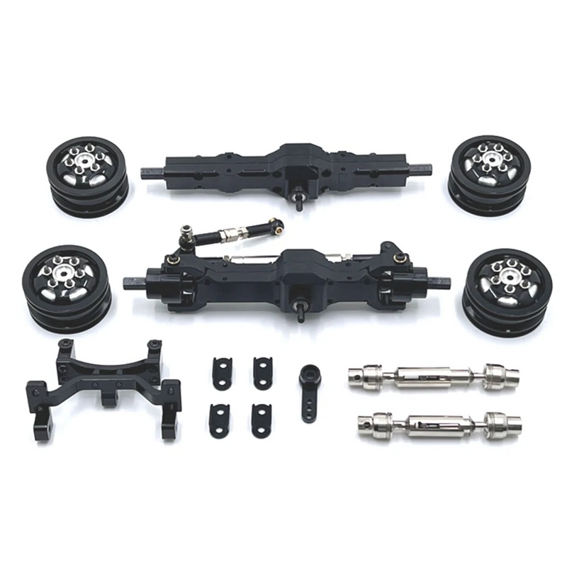 1/10 Car Spare Parts For WPL C74 Metal Upgrade Axle Steering Gear Seat Hub Transmission Shaft RC Car Parts