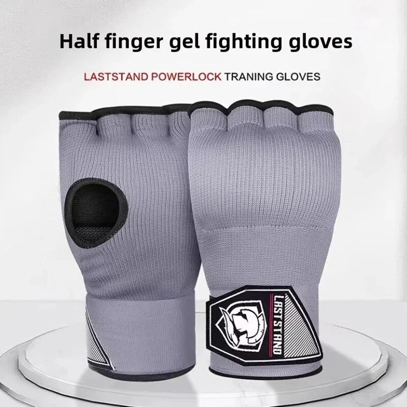 KALOAD 1 Pair Boxing Hand Wraps Inner Half Finger Gel Boxing Gloves With Long Wrist Strap for Men Women Karate Equipment Protective Gel