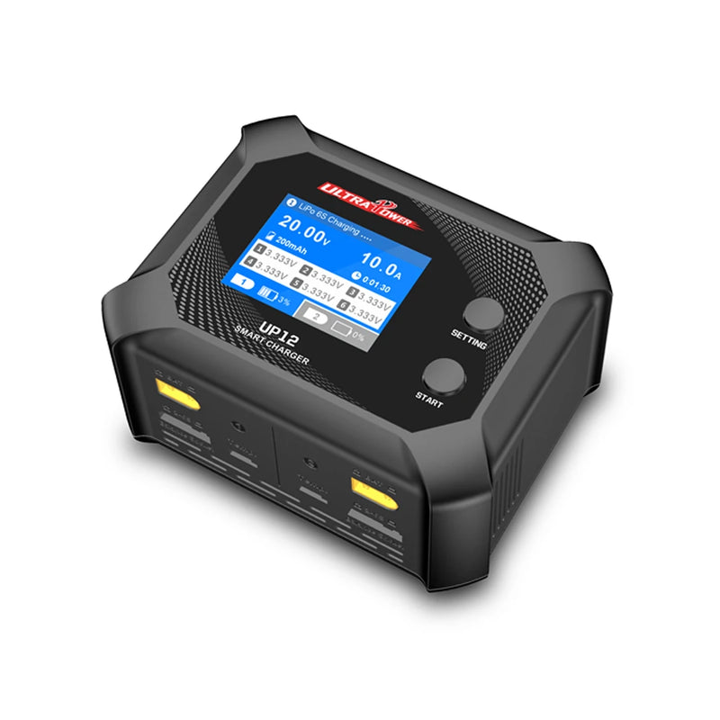 UltraPower UP12 AC 200W Dual Channel Charger for 2-6S LiPo LiFe Lilon 4.50V LiHV Battery