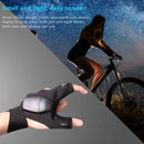 ZANLURE 1PCS/1Pair USB Charging Night Fishing Gloves for Outdoor Cycling Running Sports Flashlight Half Finger Gloves