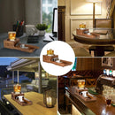 Wooden Cigar Ashtray Drinks Solid Wood Track Whiskey Tea Tray Cigar Holder Ashtray Cup Holder Wooden Ashtray Coasters