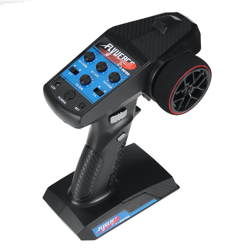 FLYUEACE T-6819A 2.4GHz 4CH Transmitter with RX-G4 Light Control Mini Receiver for RC Car Boat Tank Models
