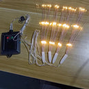 IPRee 4 IN 1 LED Starburst Sphere Lights Plug in Waterproof Hanging Lights for Gardens Christmas Party Decor