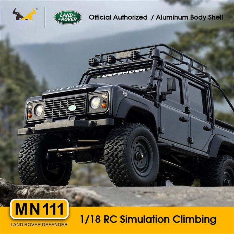 MNRC MN111 DIY KIT 1/18 4X4 RC Car LED Light Climbing Rock Crawler Off-Road Truck Portal Axle Alloy Shell Toys Classic Vehicles Models
