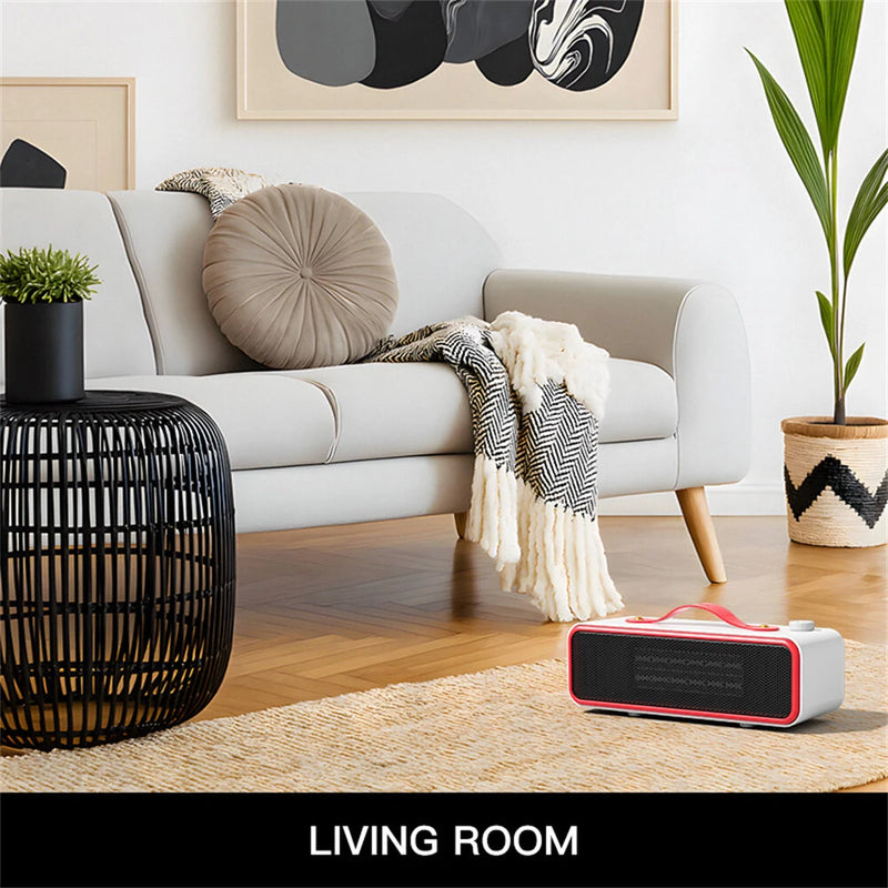 Tevorex 700W PTC Portable Desktop Heater with 2 Heat Modes Smart Temperature Control Fast Heating Heater for Home or Office