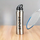 IPRee 600ml Double Wall Stainless Steel Insulated Sports Water Bottle, Leakproof Portable Vacuum Flask for Outdoor Hiking