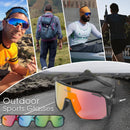 SCVCN UV400 Protection HD Polarized Cycling Sunglasses PC Colorful Sports Goggles for Outdoor Riding Fishing