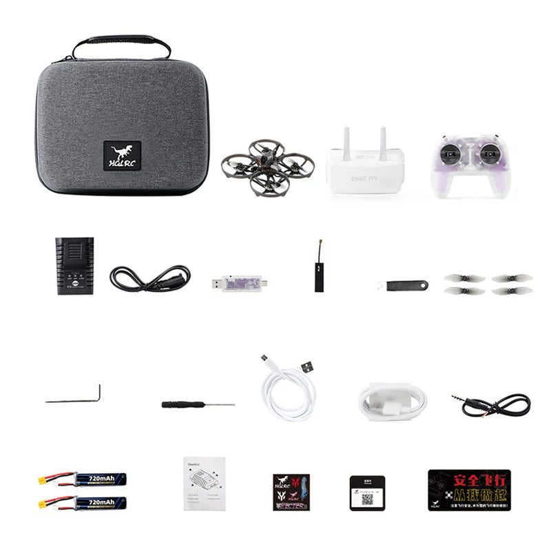 HGLRC Petrel 85 Whoop 2 Inch 2S Entry Level RC FPV Racing Drone ELRS 2.4G RTF with Remote Controller 5.8G FPV Goggles