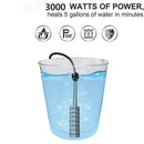 220V Immersion Water Heater 3000W Hot Tub Water Heater with Stainless Steel Shield and Hanging Head for Inflatable Pool Heater Home Tank Travel Winter Kids Pool