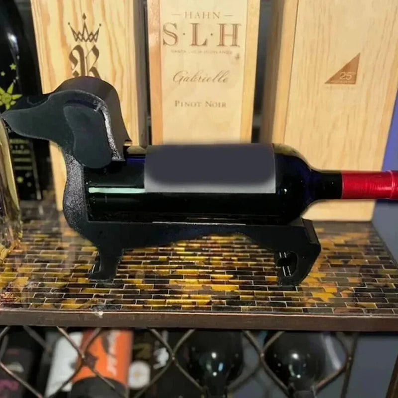 Wine Bottle Rack Alcohol Display Stand Household Dachshund Wine Bottle Holder Novelty Funny Countertop Wines Rack Home Decoration