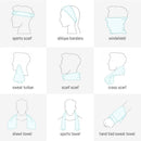 KALOAD 1 PCS Quick-Dry Cooling Towels with Storage Box Soft Breathable Sweat Absorption Cold Head Scarves for Sports Running Yoga Gym