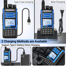 Baofeng DR-1802U Digital Two Way Radio Dual Mode Dual Time Slot 1024 Channels 5W High Power UHF 400-470MHz Type-C Charging Long Range Handheld Walkie Talkie