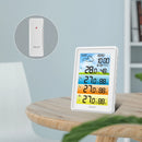 BALDR 3 Sensors Weather Station Wireless Indoor Outdoor Thermometer with Alarm Clock / Calendar / Weather Forecast