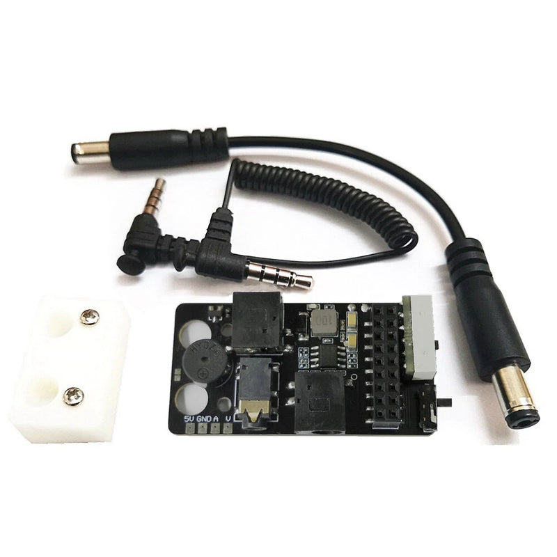 URUAV 5.8G RX PORT 3.0 PLUS Digital to Analog Receiver Board Adapter Metal Mounting Case Shell Combo with Low Voltage Alarm for DJI V1 V2 Fatshark FPV Goggles