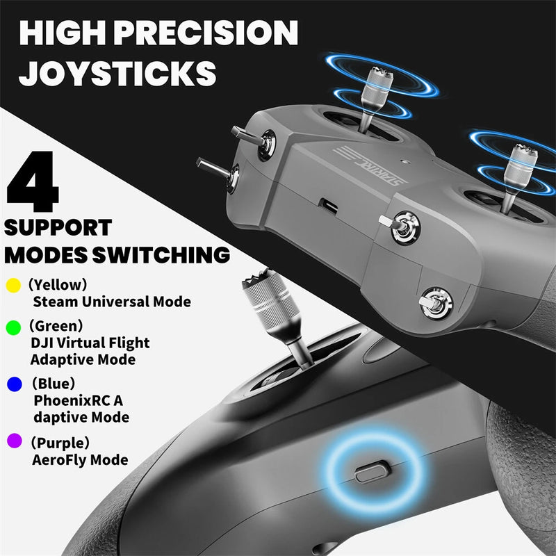 STARTRC Drone S8 Pro FPV Flight Simulator Controller Flight Training System for DJI/LiftOff/DRL/DCL/Uncrash/TryP FPV Racer Drone Beginners/Experienced FPV Pilots