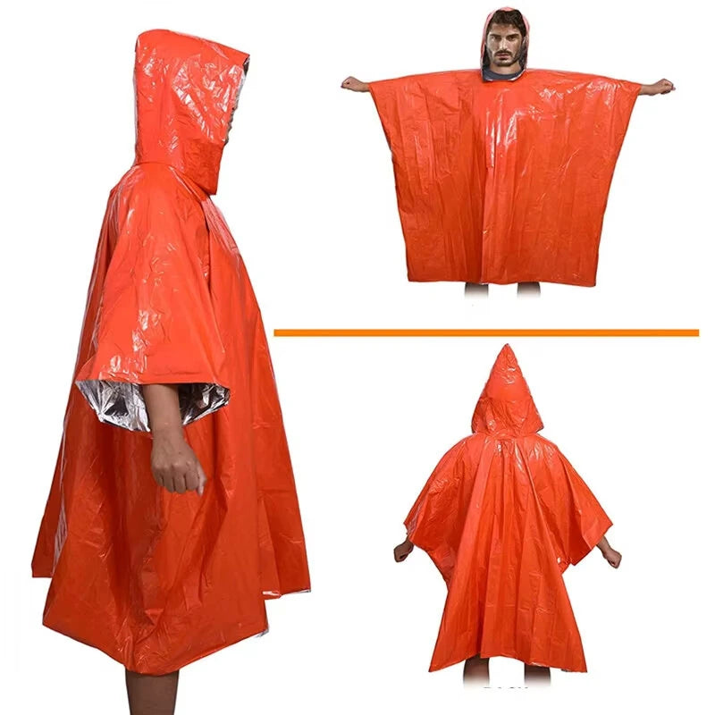 IPRee Outdoor First Aid Raincoat Camping Survival Blanket Desert Emergency Insulation Warm Equipment Body Protection