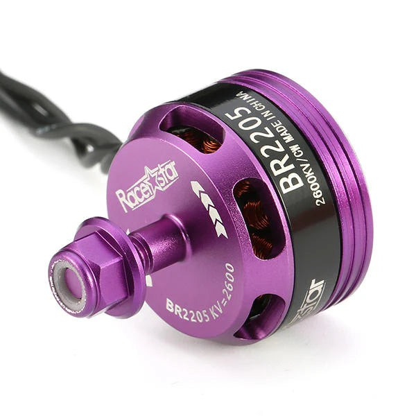 Racerstar Racing Edition 2205 BR2205 2600KV 2-4S Brushless Motor Purple For 220 250 280 RC Drone FPV Racing